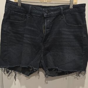 Old Navy Black Distressed Jean Shorts